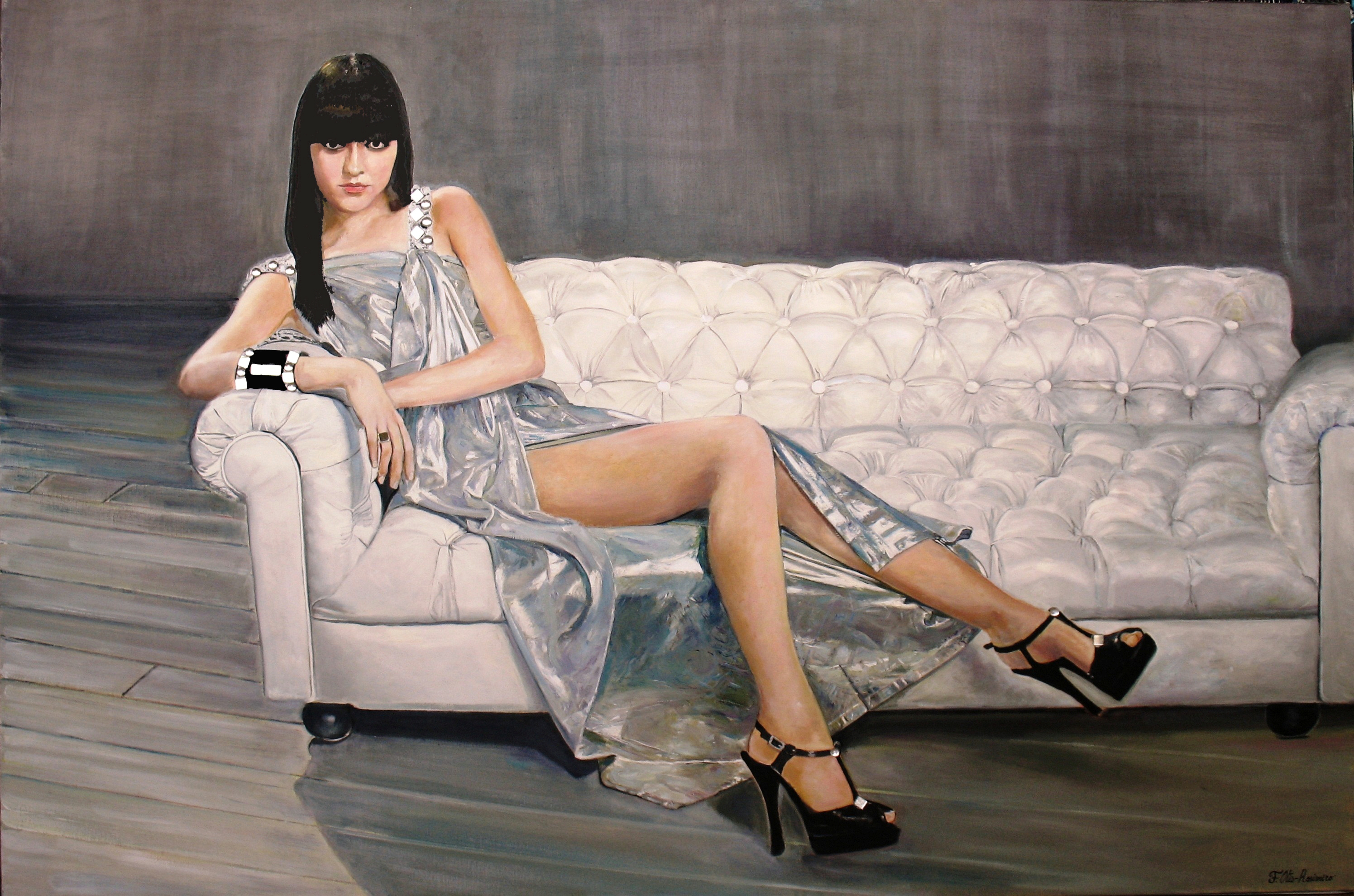 Femme au Chesterfield