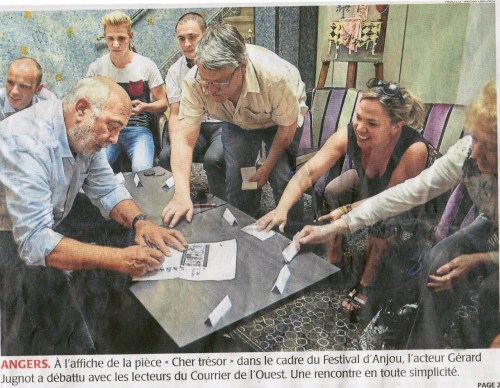 Hôtel d'Anjou - Gérard Jugnot et le tableau "La Commode Arlequin"